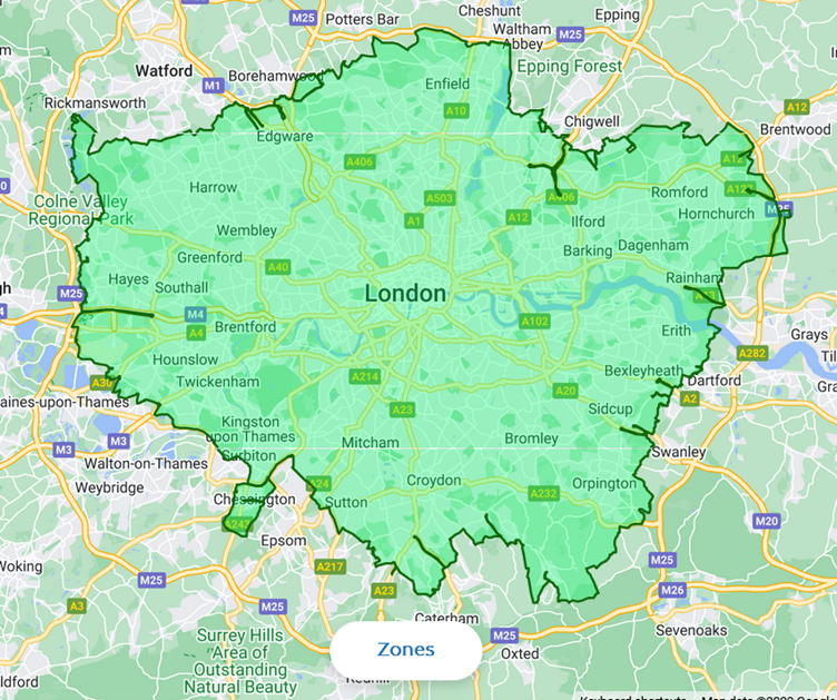 London LEZ zones