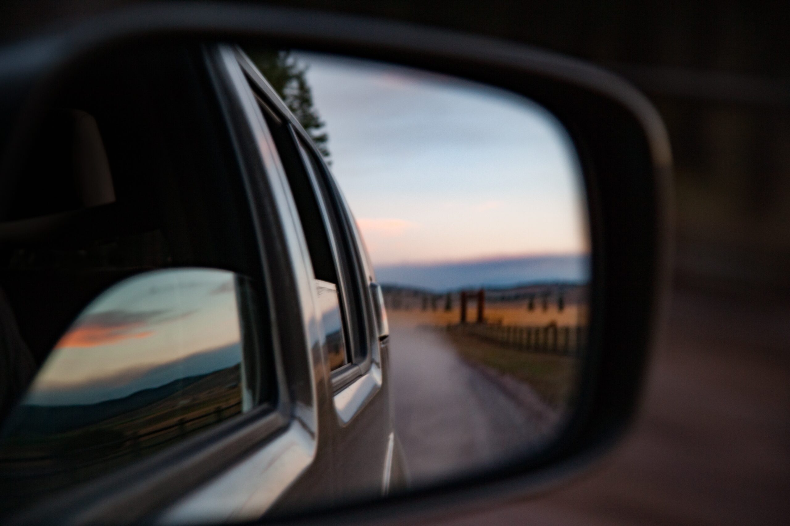 Car wing mirrow view